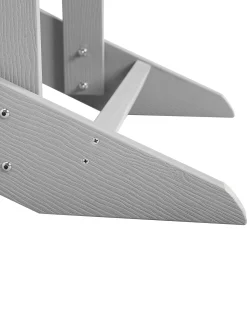 Online Beliani Sedia da giardino ADIRONDACK con poggiapiedi chiaro Grigio