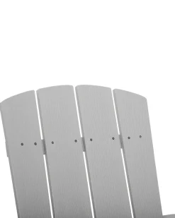 Online Beliani Sedia da giardino ADIRONDACK con poggiapiedi chiaro Grigio