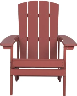 Hot Beliani ADIRONDACK con poggiapiedi Rosso