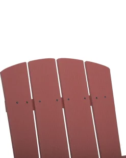 Hot Beliani ADIRONDACK con poggiapiedi Rosso