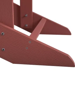 Hot Beliani ADIRONDACK con poggiapiedi Rosso