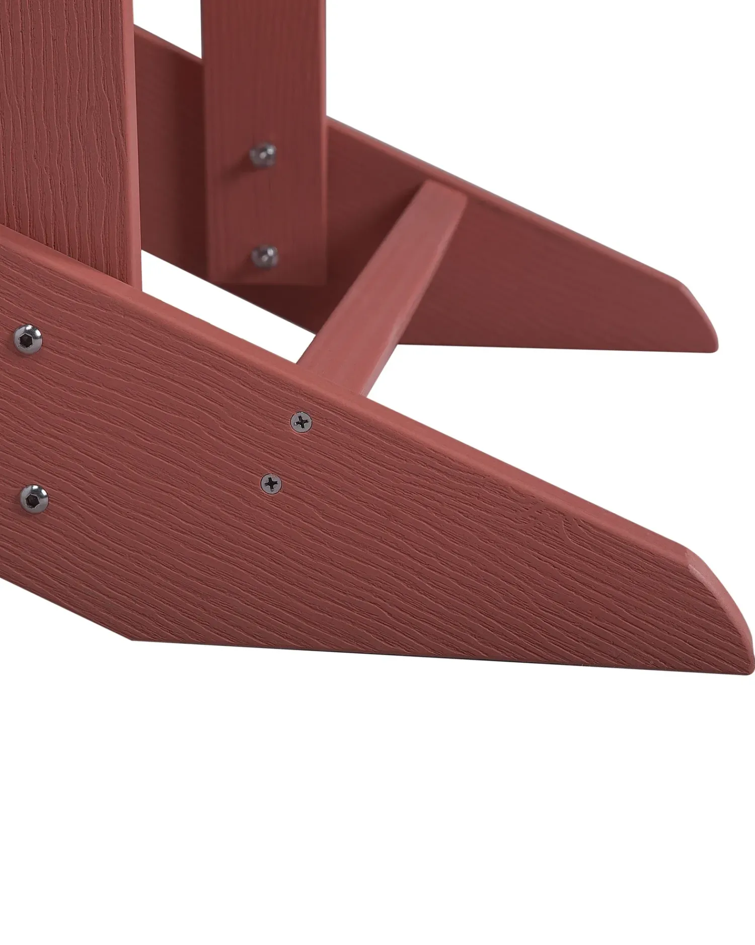 Hot Beliani ADIRONDACK con poggiapiedi Rosso