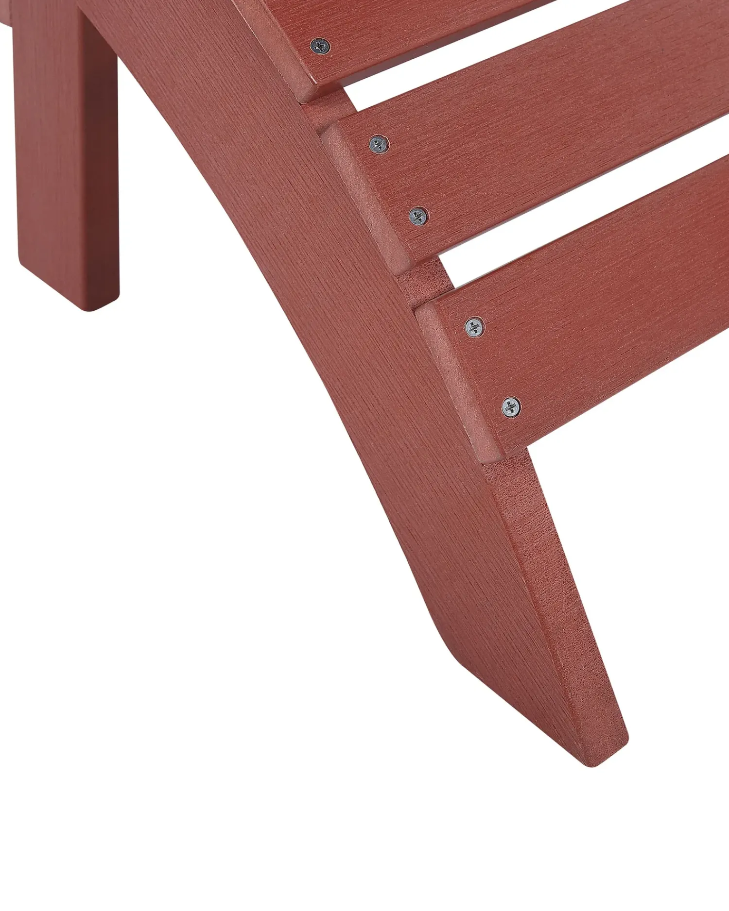 Hot Beliani ADIRONDACK con poggiapiedi Rosso