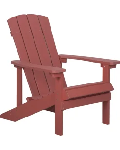 Hot Beliani ADIRONDACK con poggiapiedi Rosso