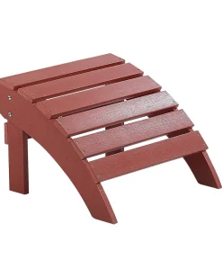 Hot Beliani ADIRONDACK con poggiapiedi Rosso