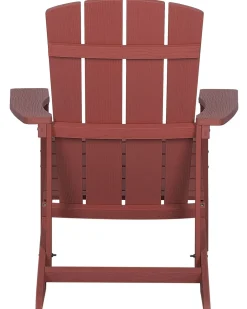 Hot Beliani ADIRONDACK con poggiapiedi Rosso