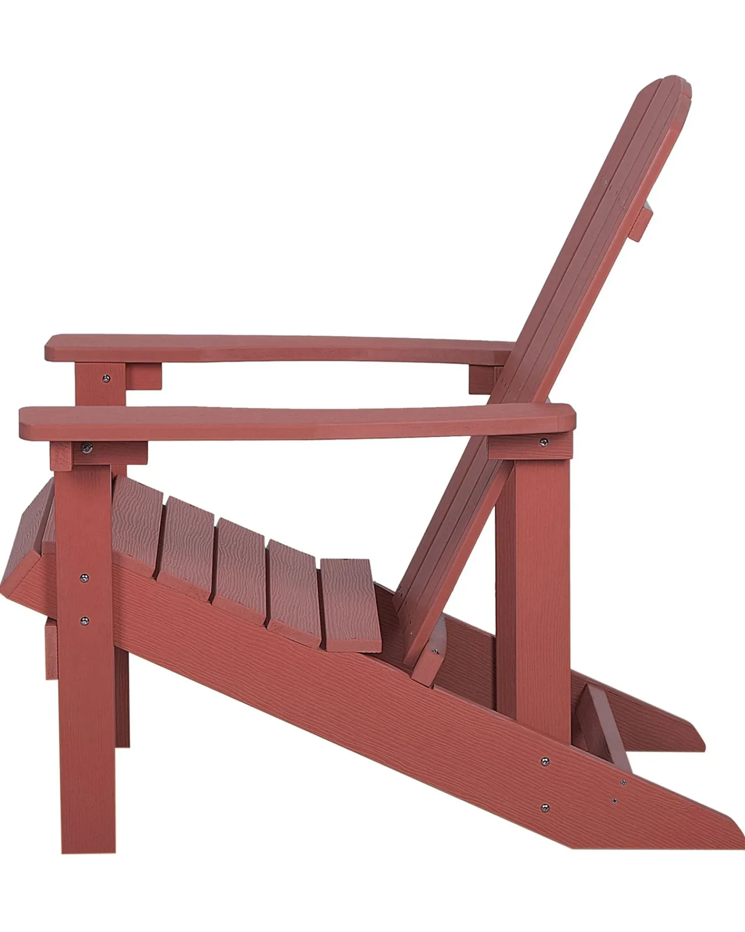 Hot Beliani ADIRONDACK con poggiapiedi Rosso