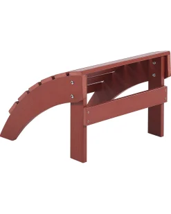Hot Beliani ADIRONDACK con poggiapiedi Rosso
