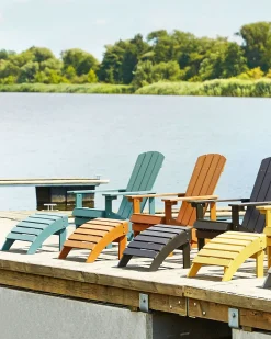 Discount Beliani ADIRONDACK con poggiapiedi Turchese Blu