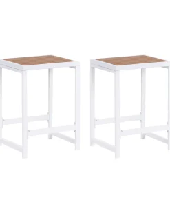 Discount Beliani AVETRANA Metallo Marrone/Bianco Bianco Marrone