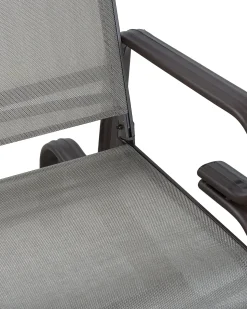 New Beliani Sedia da giardino BORGIO Metallo Marrone/Grigio Marrone Grigio