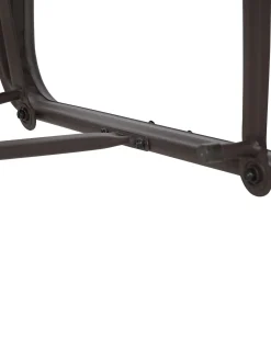 New Beliani Sedia da giardino BORGIO Metallo Marrone/Grigio Marrone Grigio