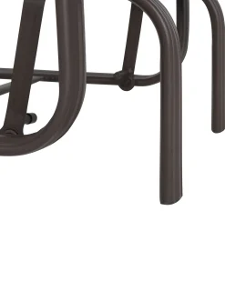 New Beliani Sedia da giardino BORGIO Metallo Marrone/Grigio Marrone Grigio