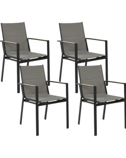 Online Beliani BUSSETO Metallo Nero Grigio Marrone Nero