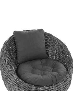 Online Beliani Sedia da giardino LERICI Rattan Nero