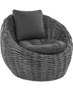 Online Beliani Sedia da giardino LERICI Rattan Nero