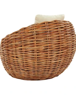 Discount Beliani Sedia da giardino LERICI Rattan Naturale Beige Naturale