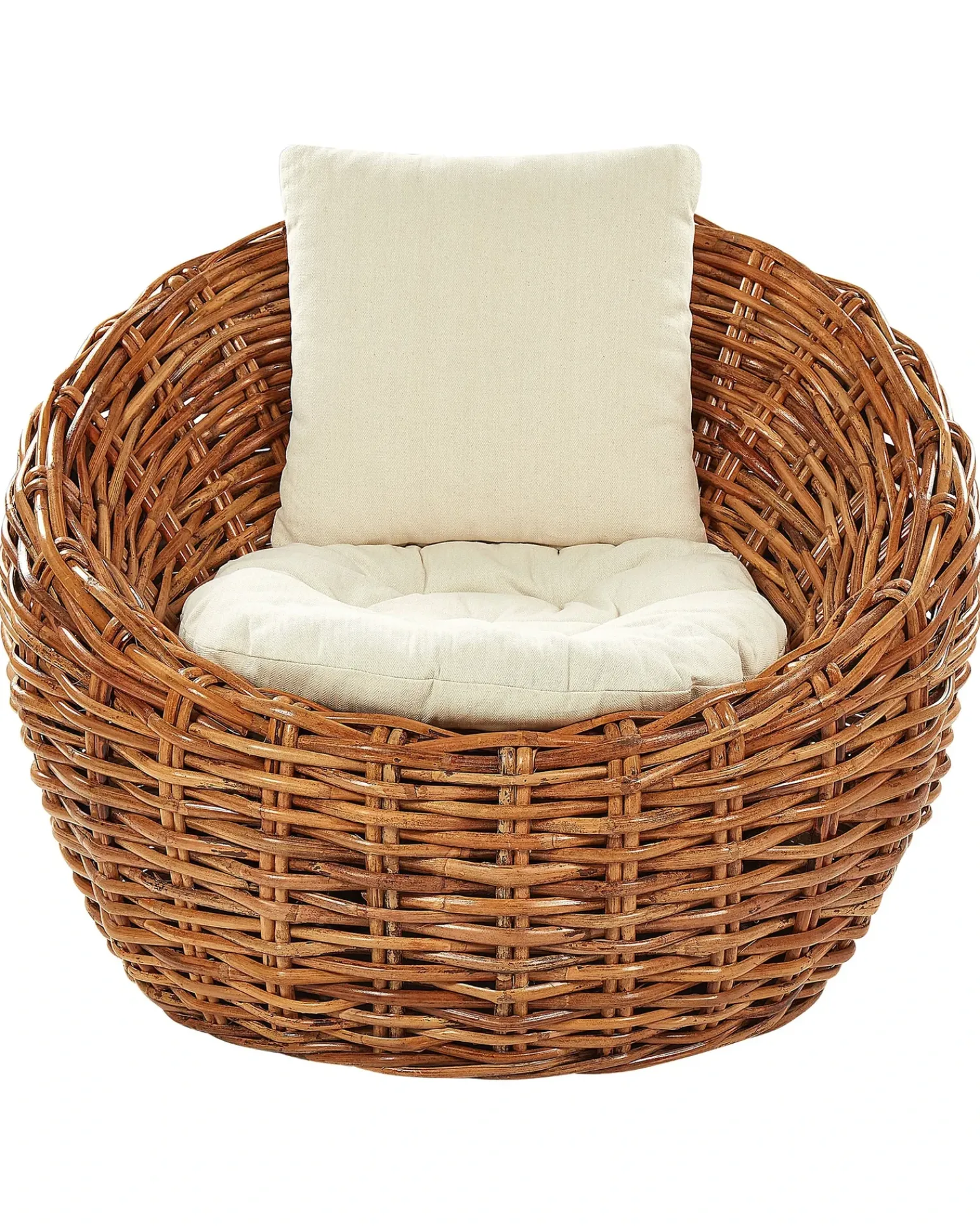 Discount Beliani Sedia da giardino LERICI Rattan Naturale Beige Naturale