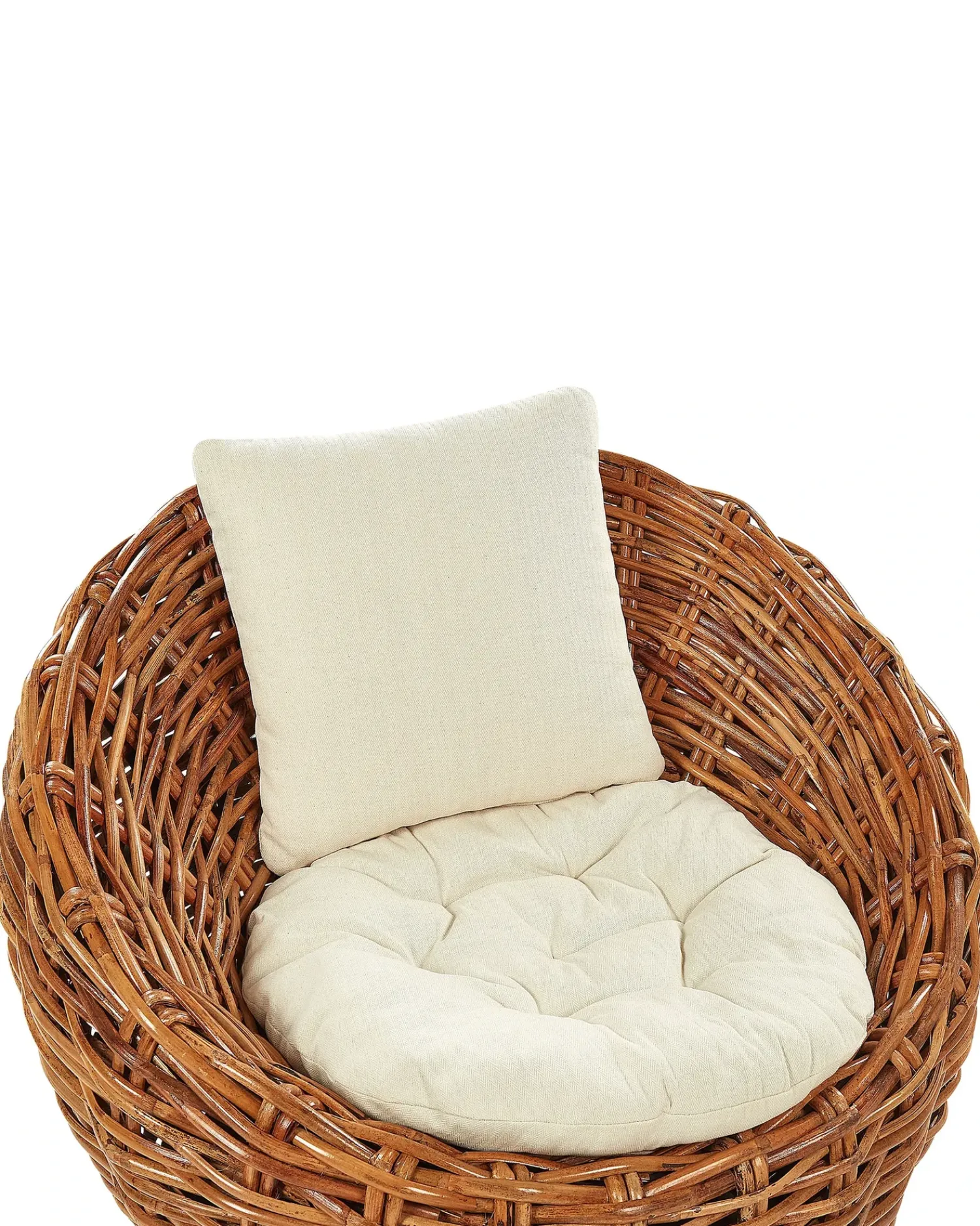 Discount Beliani Sedia da giardino LERICI Rattan Naturale Beige Naturale