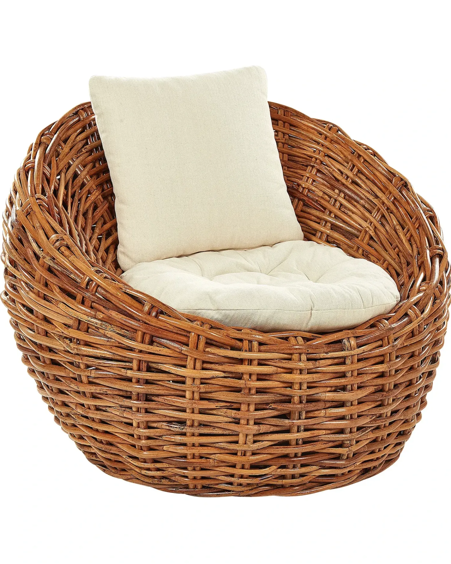 Discount Beliani Sedia da giardino LERICI Rattan Naturale Beige Naturale