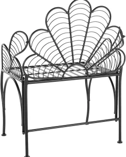 Clearance Beliani Sedia da giardino LIGURIA Metallo Nero
