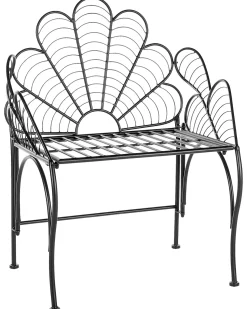 Clearance Beliani Sedia da giardino LIGURIA Metallo Nero