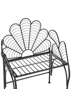Clearance Beliani Sedia da giardino LIGURIA Metallo Nero