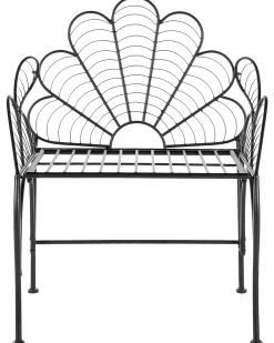 Clearance Beliani Sedia da giardino LIGURIA Metallo Nero