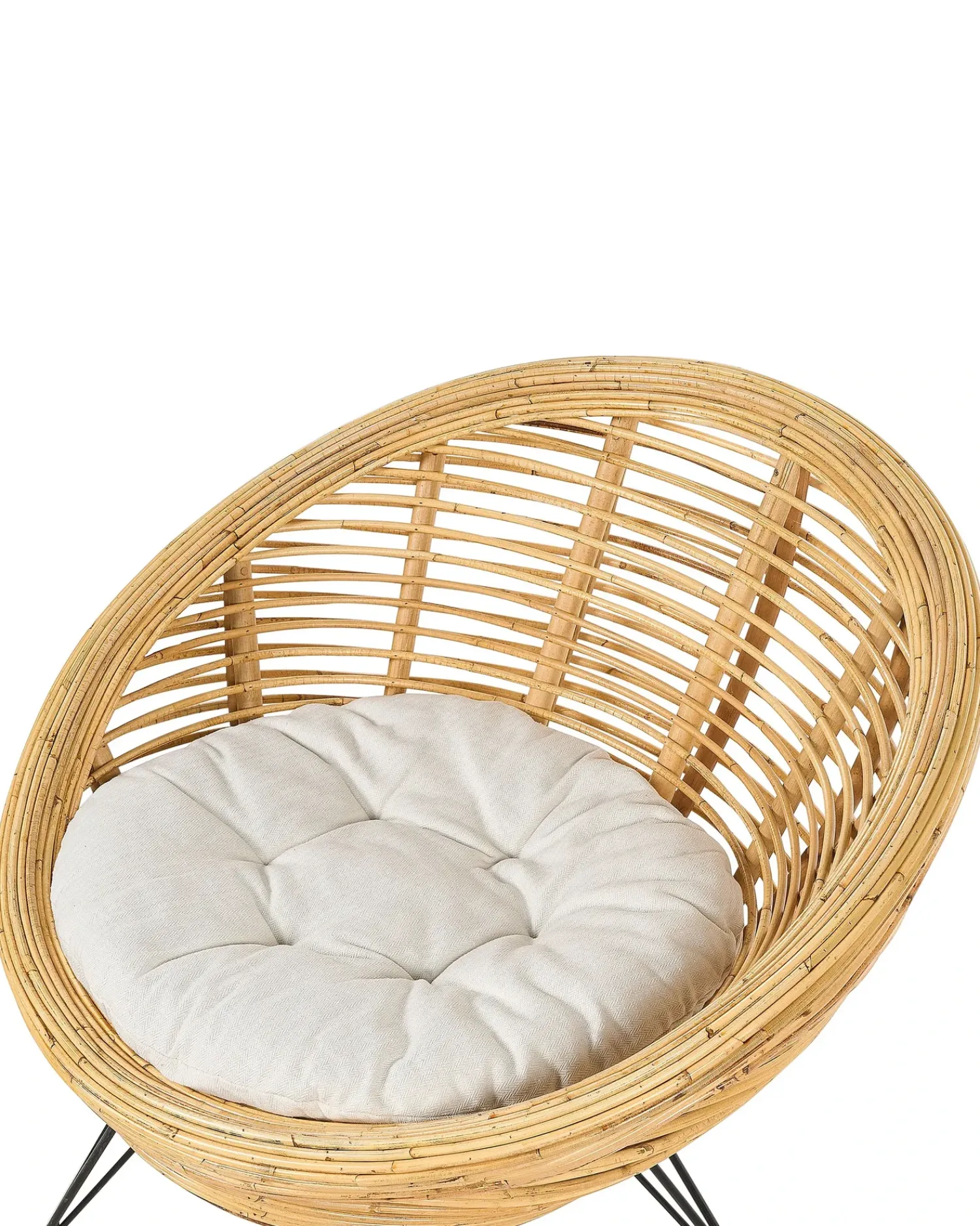 Sale Beliani MARATEA Rattan Naturale Beige Naturale Nero