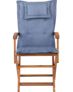 Sale Beliani MAUI Legno d'acacia Blu Blu Marrone