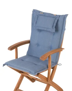 Sale Beliani MAUI Legno d'acacia Blu Blu Marrone