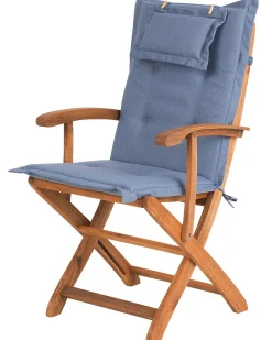 Sale Beliani MAUI Legno d'acacia Blu Blu Marrone
