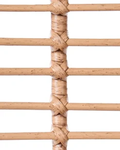 New Beliani Sedia da giardino MESTRE con poggiapiedi Rattan sintetico (PE) Beige chiaro Beige Naturale Nero