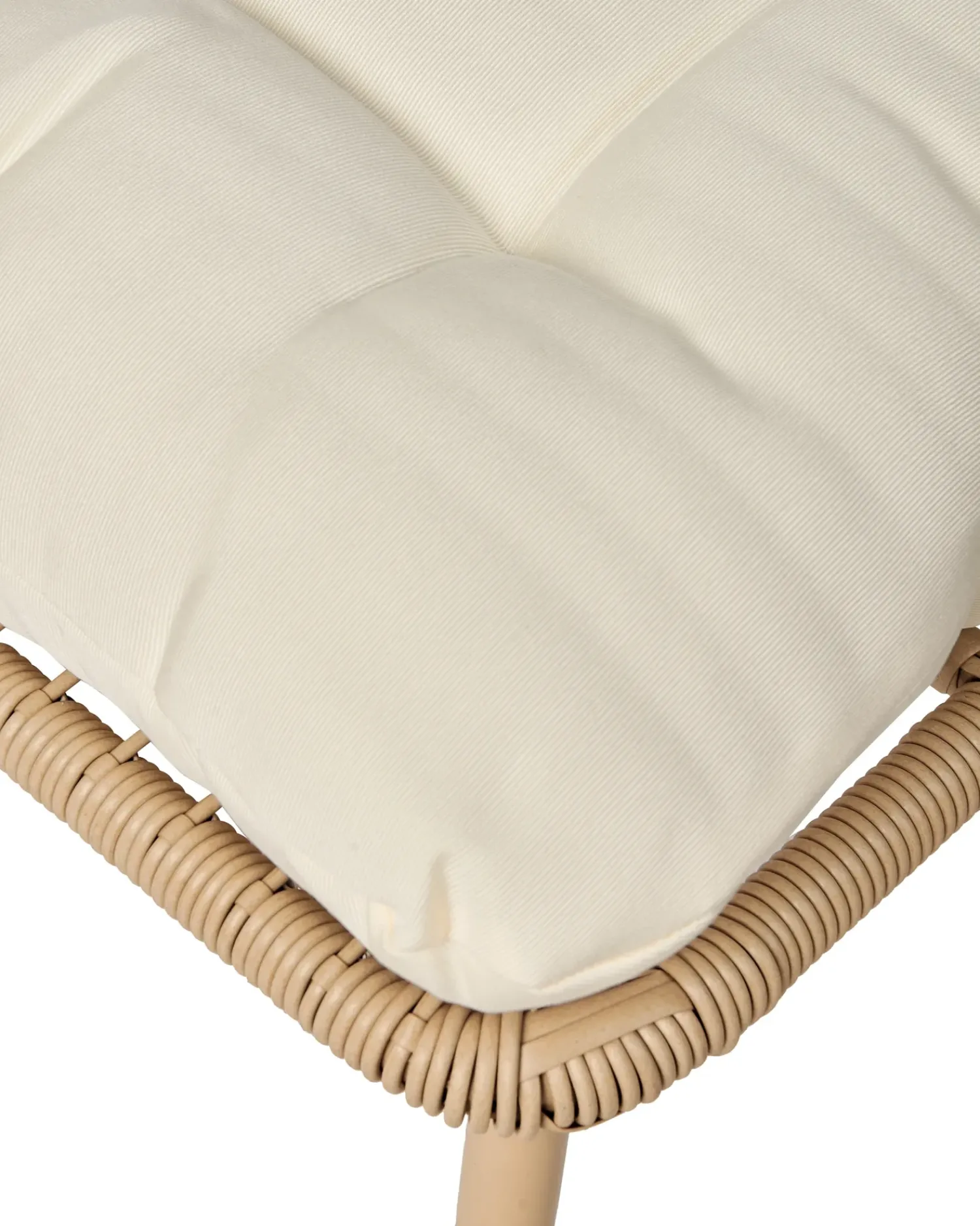 Discount Beliani Sedia da giardino MURANO Rattan sintetico (PE) Naturale Bianco Beige Naturale