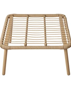 Discount Beliani Sedia da giardino MURANO Rattan sintetico (PE) Naturale Bianco Beige Naturale