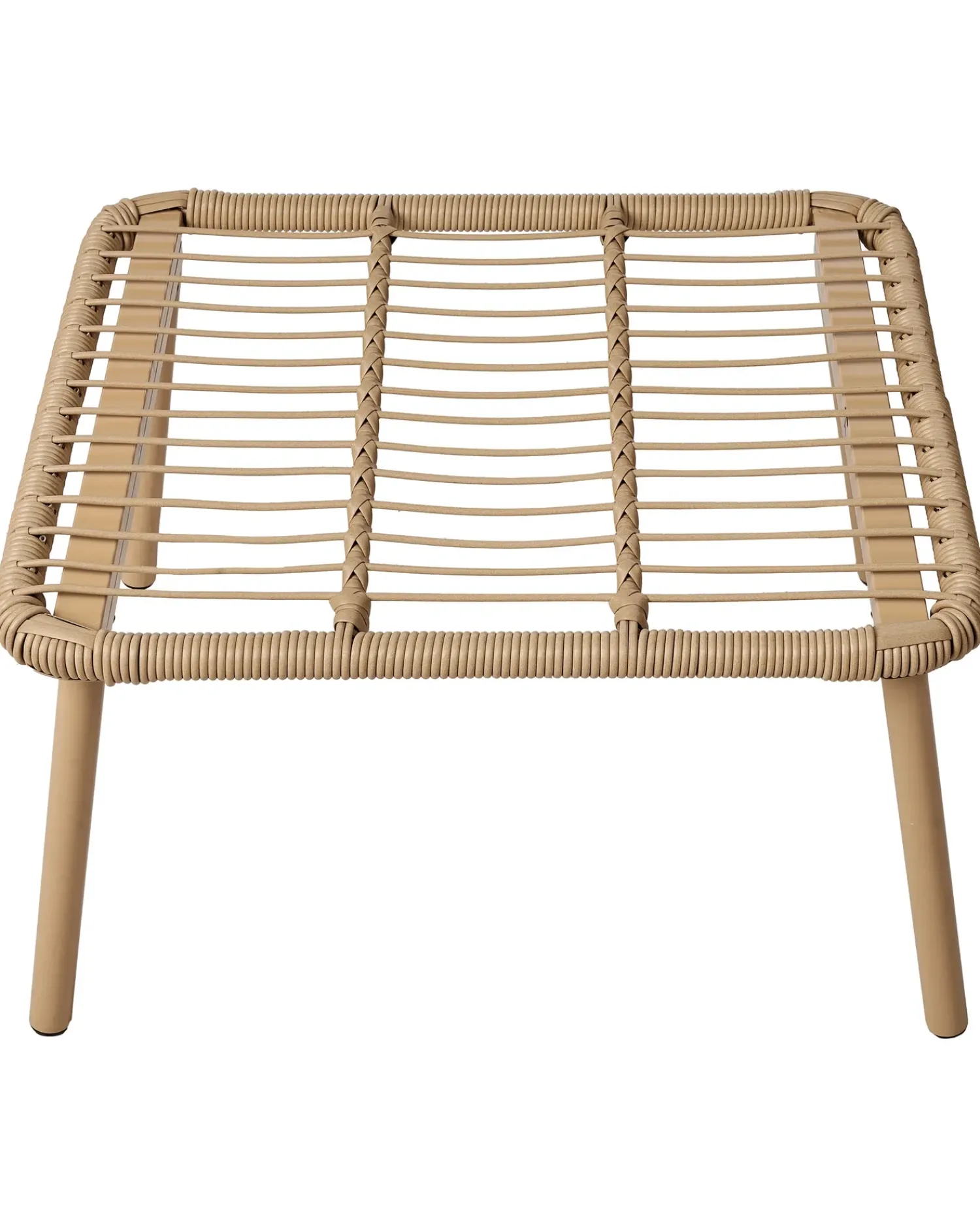 Discount Beliani Sedia da giardino MURANO Rattan sintetico (PE) Naturale Bianco Beige Naturale