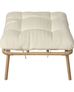 Discount Beliani Sedia da giardino MURANO Rattan sintetico (PE) Naturale Bianco Beige Naturale