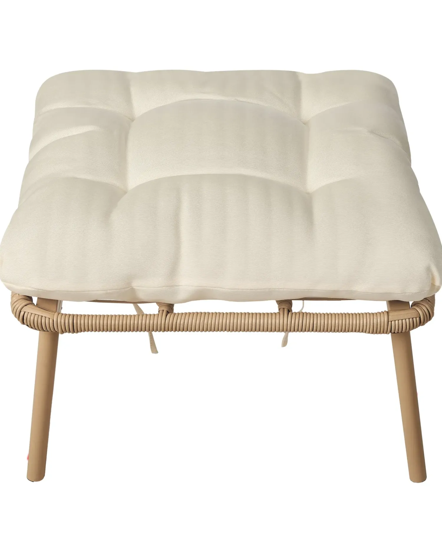 Discount Beliani Sedia da giardino MURANO Rattan sintetico (PE) Naturale Bianco Beige Naturale