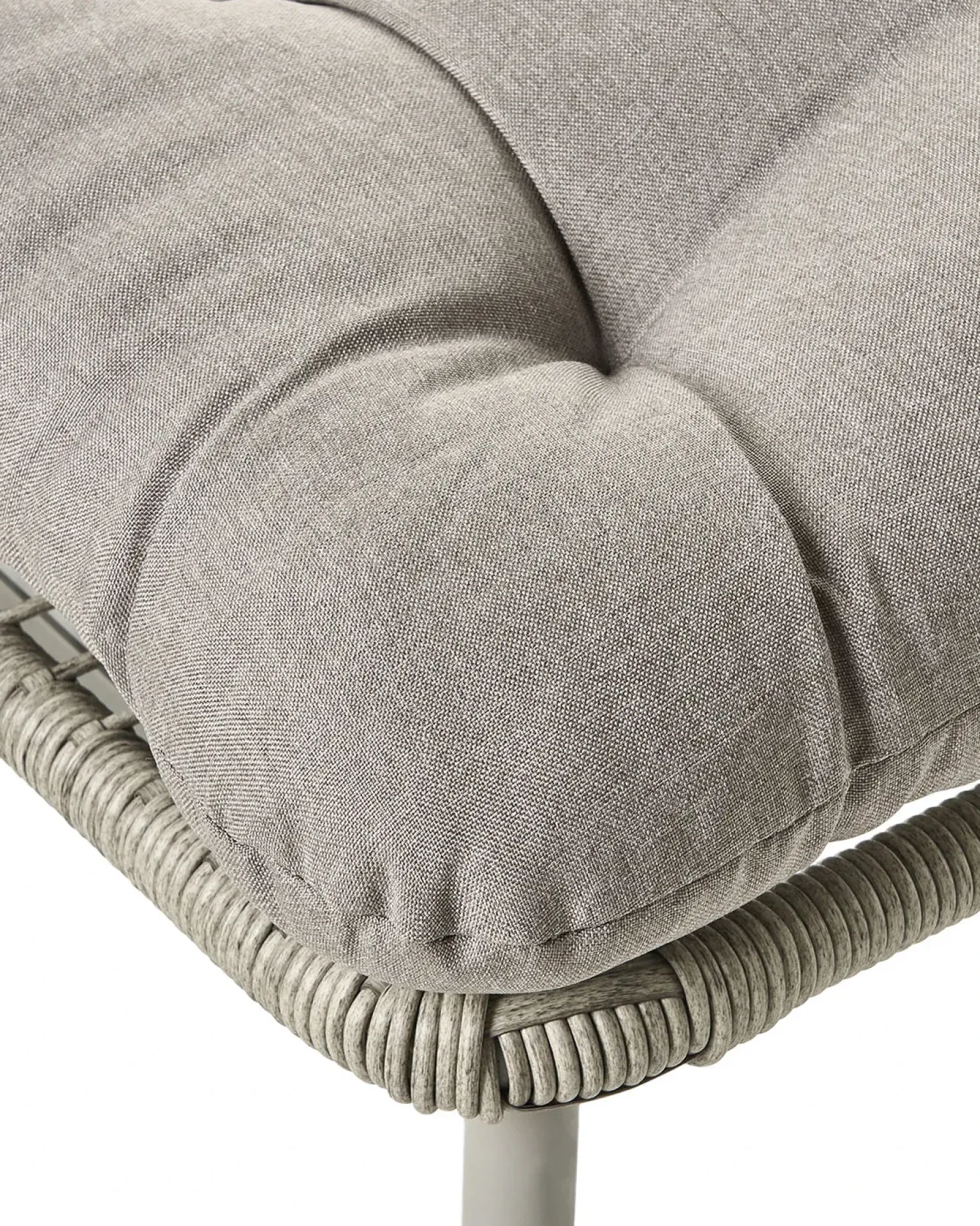 Online Beliani Sedia da giardino MURANO Rattan sintetico (PE) Grigio