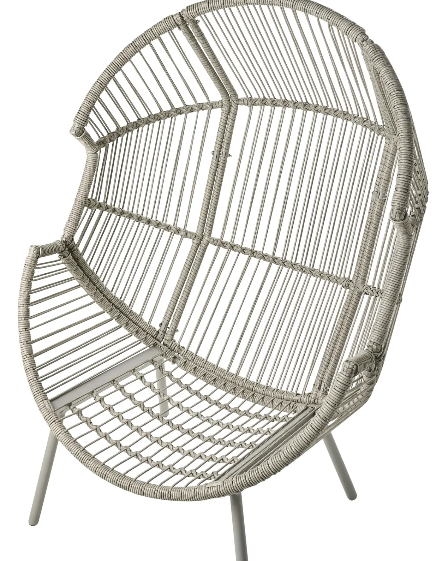 Online Beliani Sedia da giardino MURANO Rattan sintetico (PE) Grigio