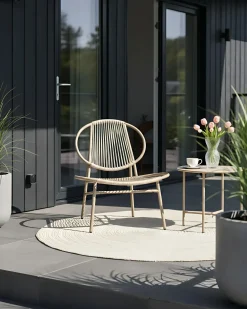 Beliani OVARO Rattan sintetico (PE) Beige