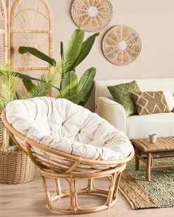 Beliani SALVO Rattan Naturale Beige Naturale