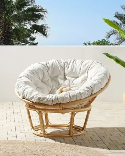 Beliani SALVO Rattan Naturale Beige Naturale