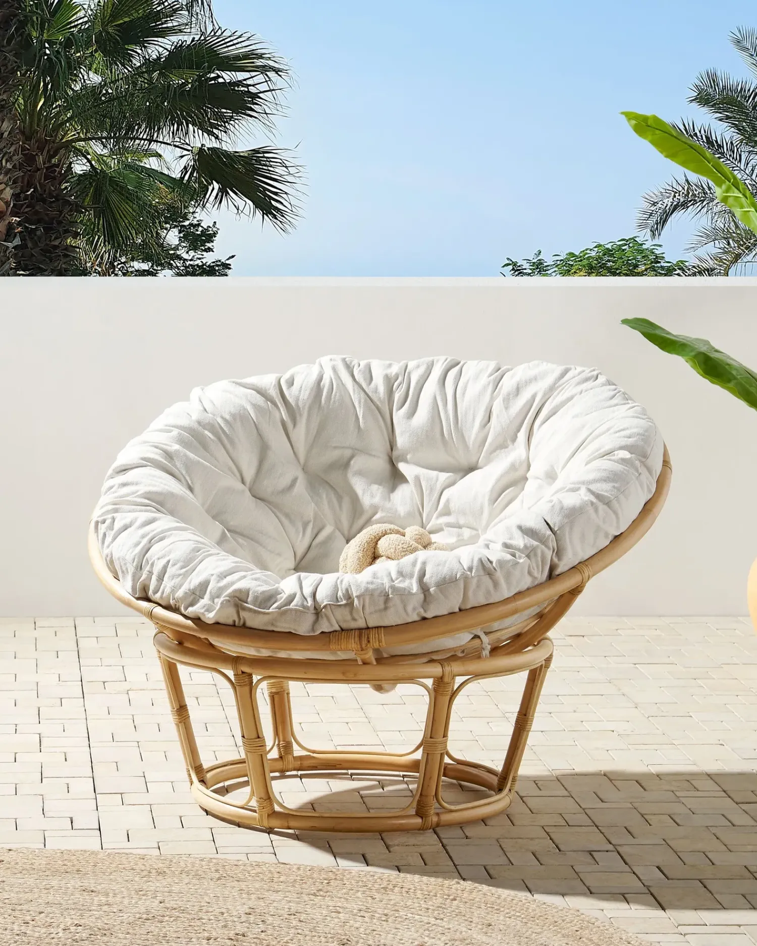 Beliani SALVO Rattan Naturale Beige Naturale