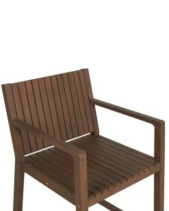 Outlet Beliani Sedia da giardino SASSARI Legno d'acacia scuro Marrone