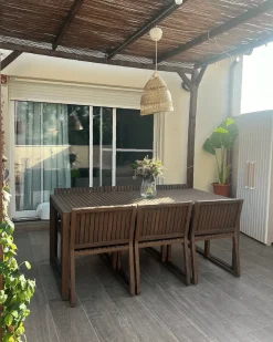 Outlet Beliani Sedia da giardino SASSARI Legno d'acacia scuro Marrone