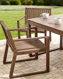 Outlet Beliani Sedia da giardino SASSARI Legno d'acacia scuro Marrone