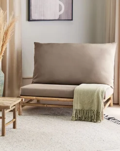 Outlet Beliani TODI Bambù Tortora Beige Marrone