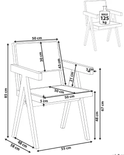 Sedia da pranzo WESTBROOK Legno Marrone