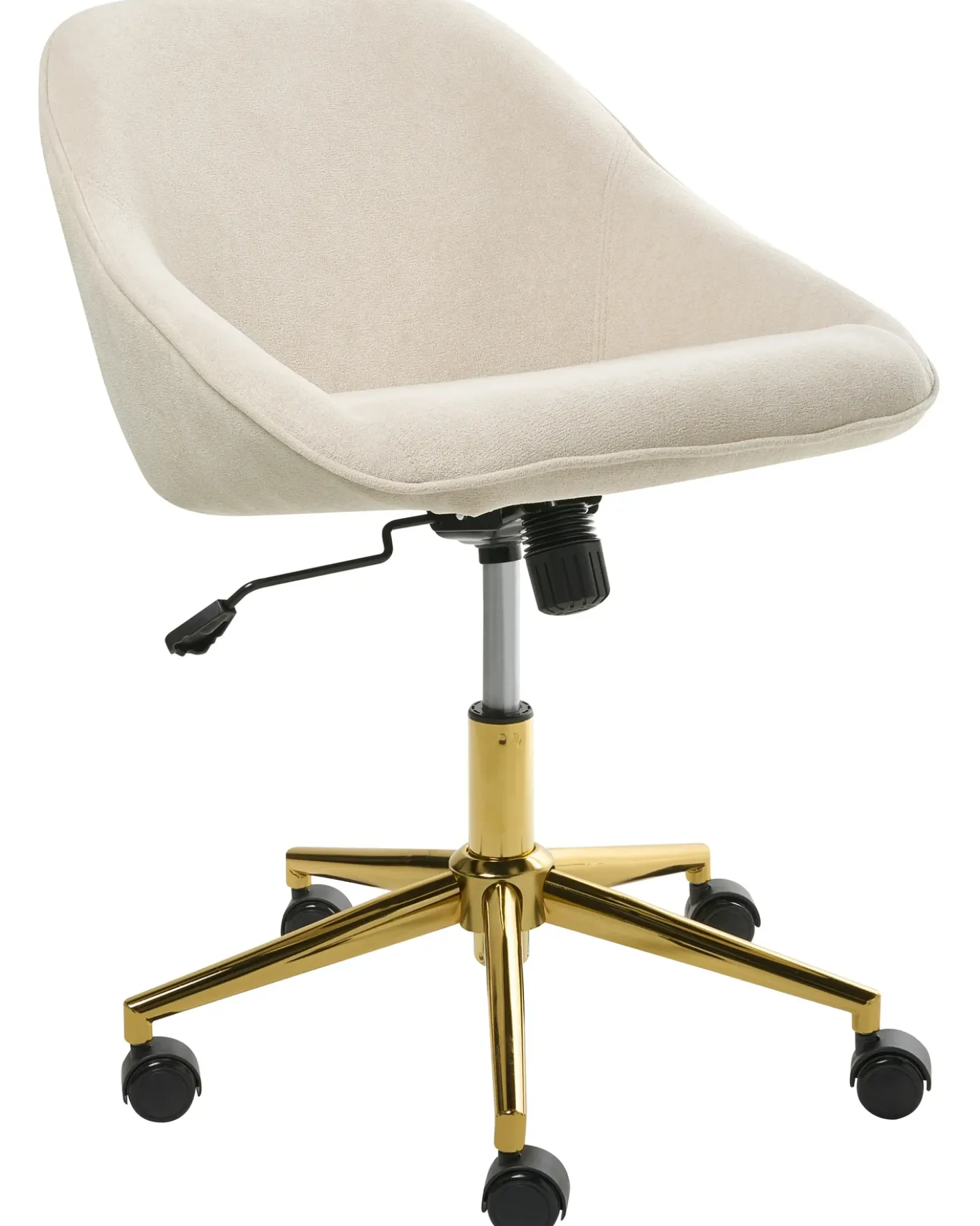 Sedia da scrivania BARDSDALE Velluto Beige chiaro